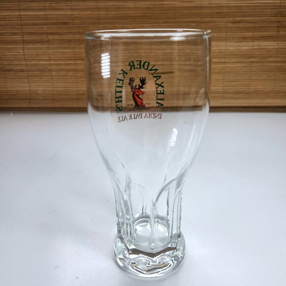 Alexander Keith's India Pale Ale Pint Beer Glass Green and Gold Lettering - Picture 5 of 5